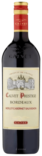 Calvet Prestige Bordeaux Merlot Cabernet Sauvignon 2022