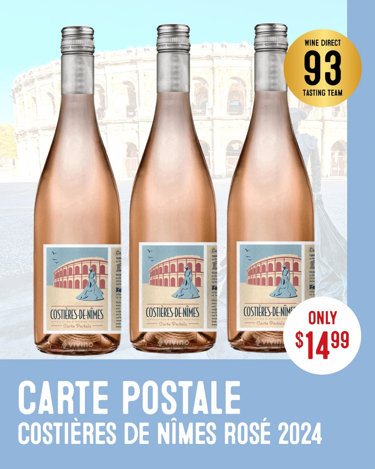 Carte Postale Costieres de Nimes Rose 2024 – winedirect.co.nz