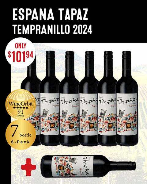 Tapaz Tempranillo 2024.....6 + 1 Case!