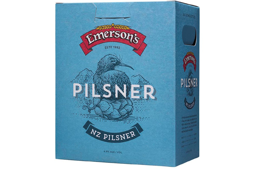 Emersons NZ Pilsner 330ml Bottles  6-Pack