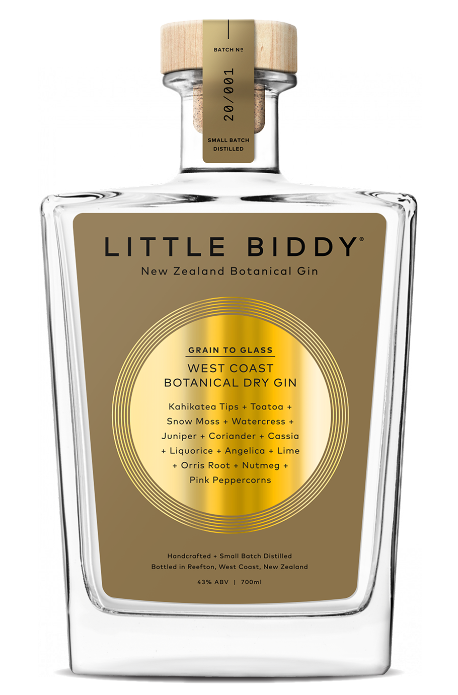 Little Biddy Gold Label Gin 700ml