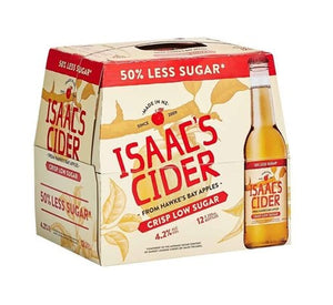 Isaac's Crisp Low Sugar Cider 330ml Bottles 12-Pack