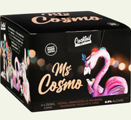 The Bond Store 'Ms Cosmo' Vodka Handcrafted Cocktail 250ml cans 4-Pack